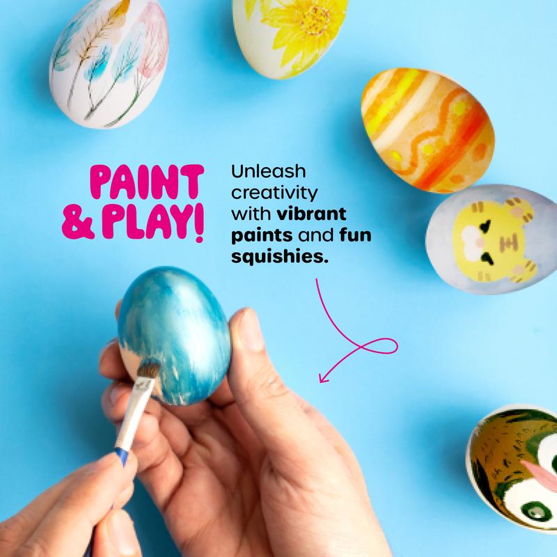 Squishy Egg Painting Kit for Kids